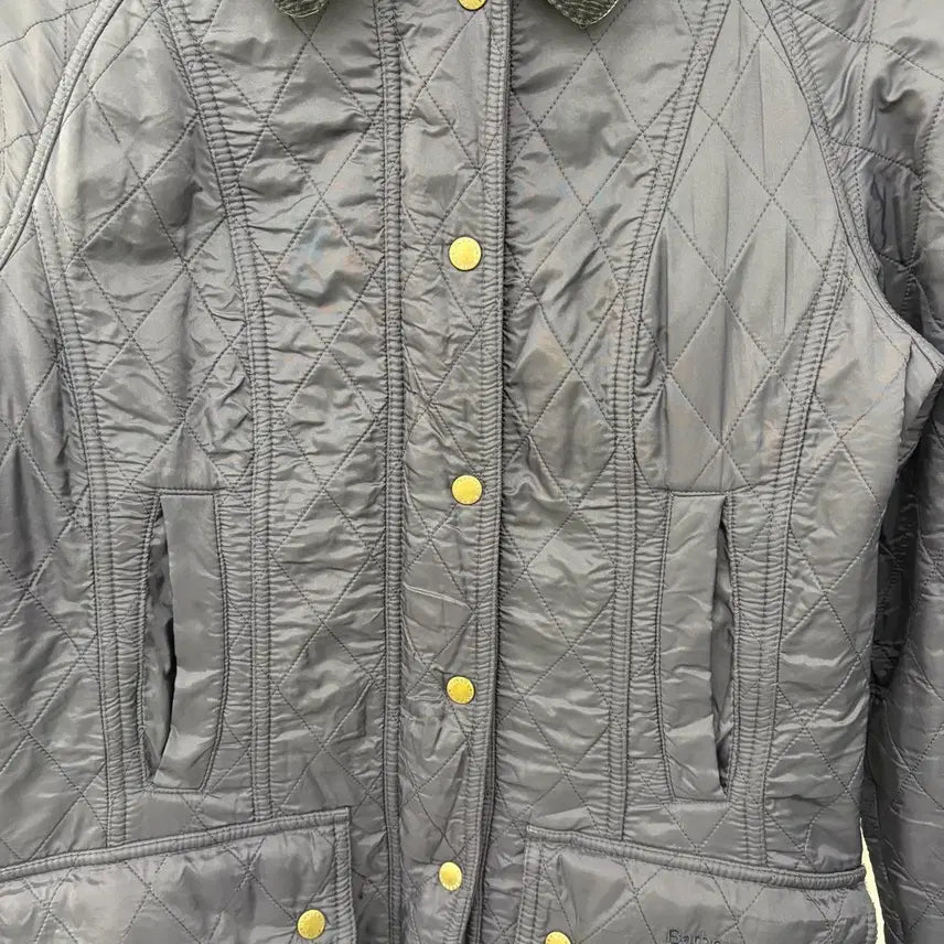 [BUNJANG] Barbour Quilted Jacket Corduroy Collar L / 바버 퀼팅 자켓 코듀로이 카라 L
