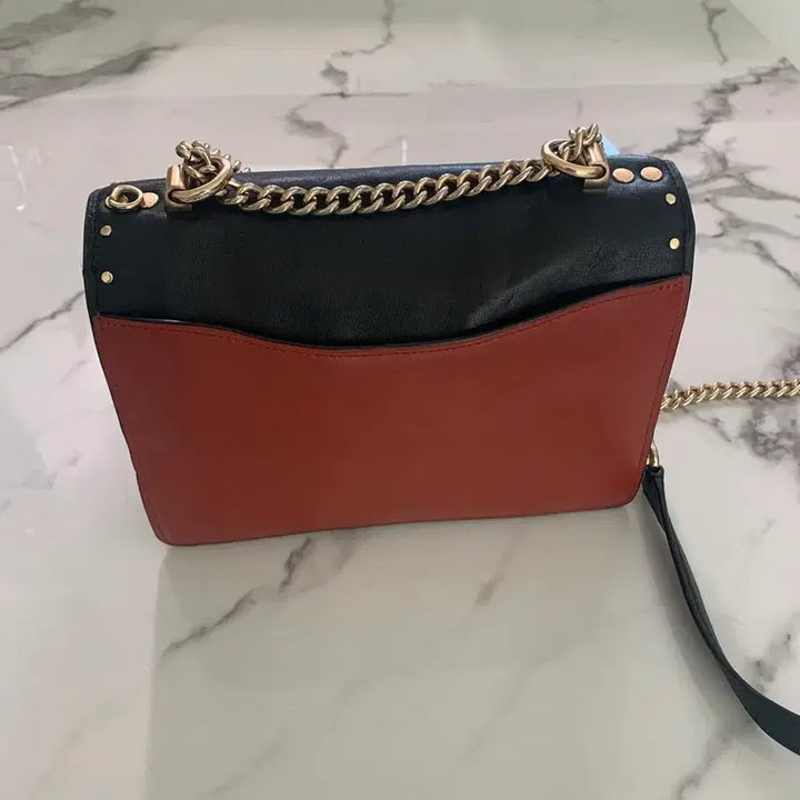 [BUNJANG] COACH Klare Crossbody In Signature Canvas With Rivets Chain Shoulder Bag / 코치 블랙 체인 크로스백