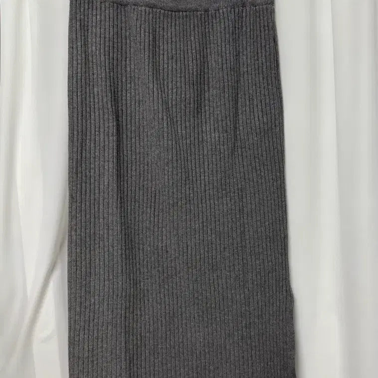 [BUNJANG] Knitted Long Skirt / [새샹품] 골지 니트 롱스커트