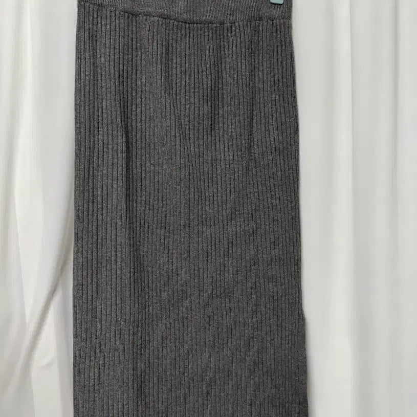[BUNJANG] Knitted Long Skirt / [새샹품] 골지 니트 롱스커트