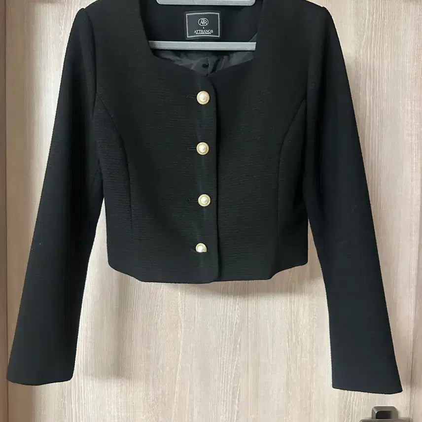 [BUNJANG] Attrangs Black Tweed Jacket (Size S) / 아뜨랑스 블랙 트위드 자켓 새상품 S(55)