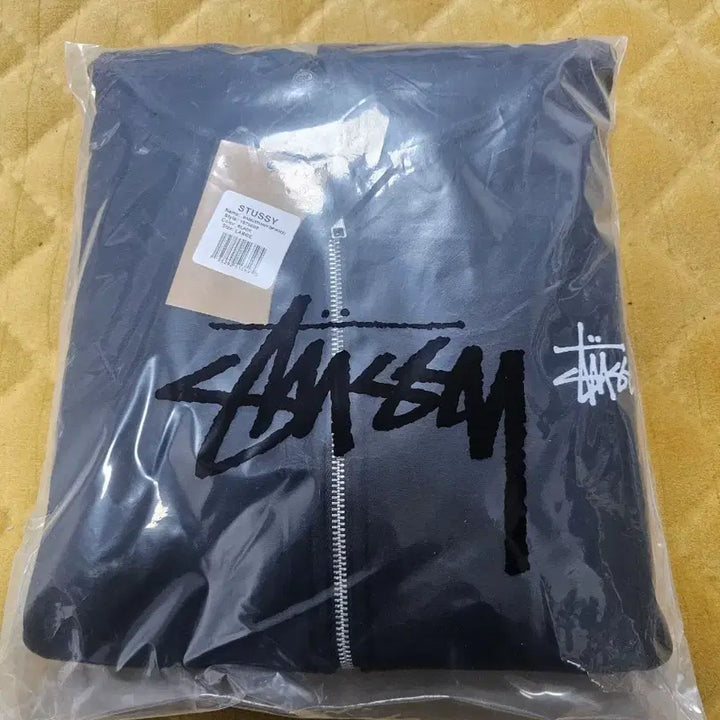 [BUNJANG] Stussy Basic Hoodie Zip-up Black L Sealed / 스투시 베이직 후드 집업 블랙 L 새상품