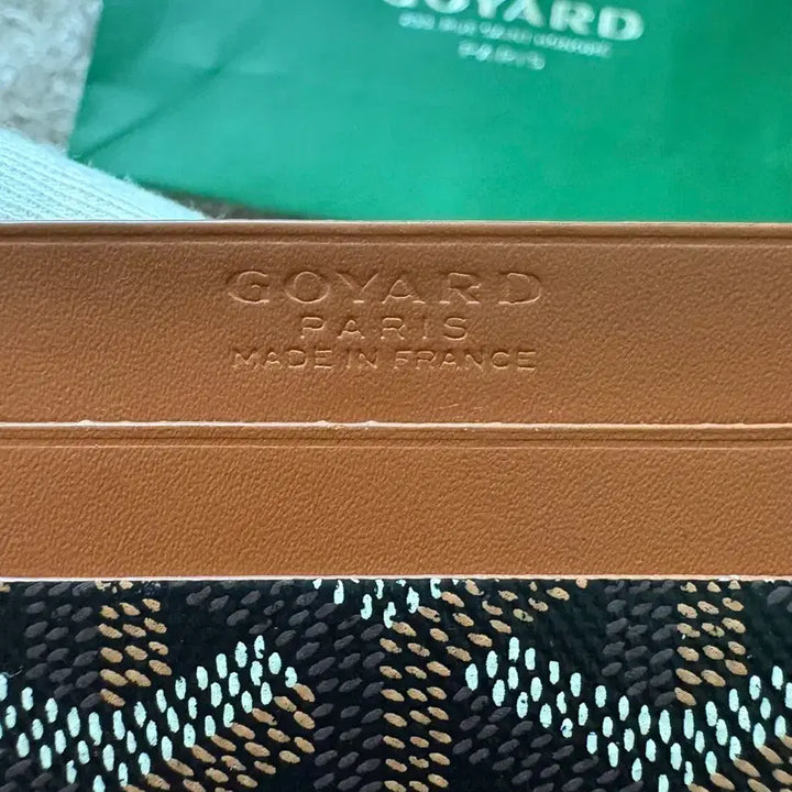 [BUNJANG] OS Goyard Saint Sulpice Card Wallet Black Tan / [OS] 고야드 생쉴피스 카드지갑 블랙탄