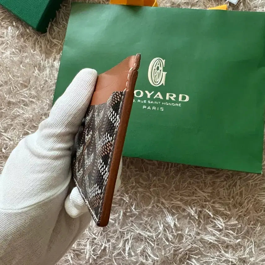 [BUNJANG] OS Goyard Saint Sulpice Card Wallet Black Tan / [OS] 고야드 생쉴피스 카드지갑 블랙탄