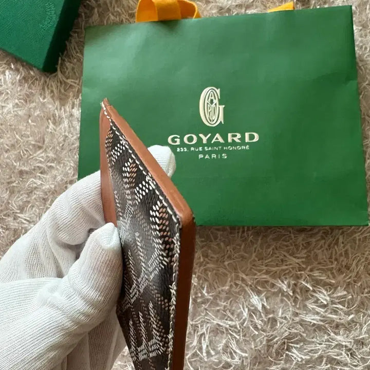 [BUNJANG] OS Goyard Saint Sulpice Card Wallet Black Tan / [OS] 고야드 생쉴피스 카드지갑 블랙탄