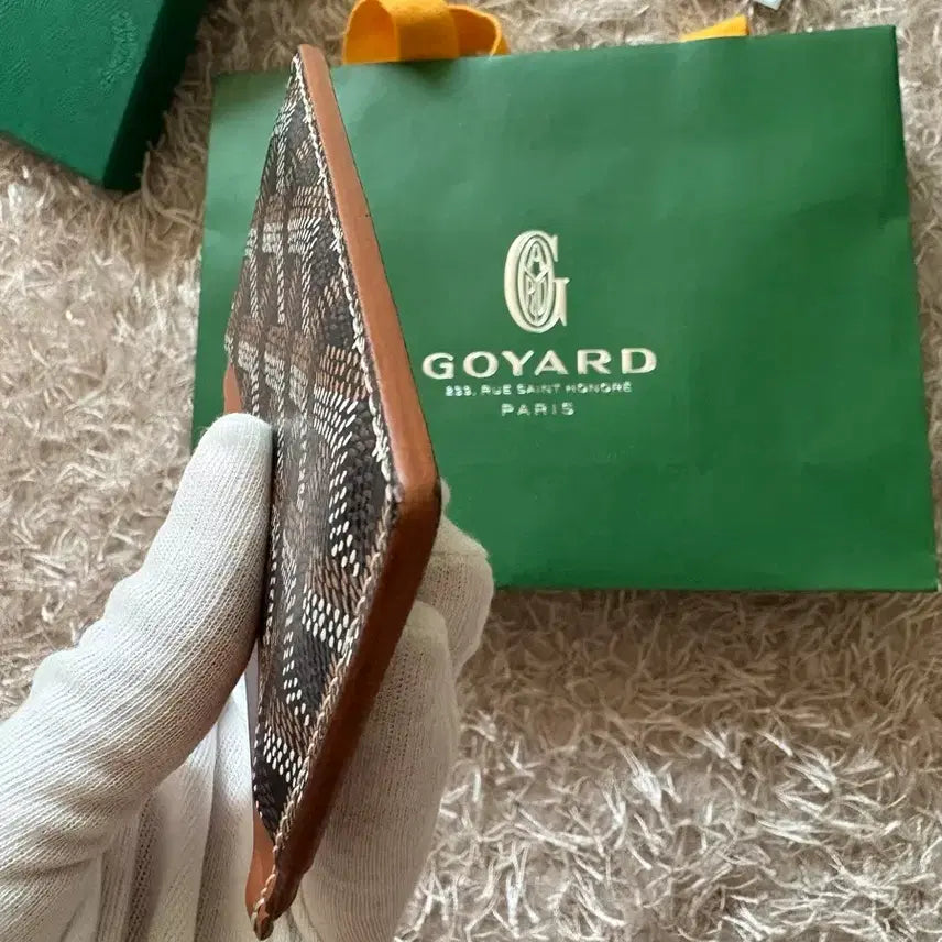 [BUNJANG] OS Goyard Saint Sulpice Card Wallet Black Tan / [OS] 고야드 생쉴피스 카드지갑 블랙탄