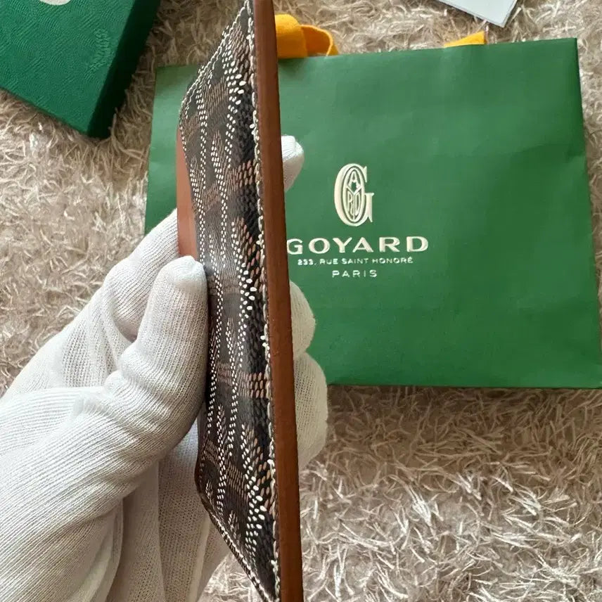 [BUNJANG] OS Goyard Saint Sulpice Card Wallet Black Tan / [OS] 고야드 생쉴피스 카드지갑 블랙탄