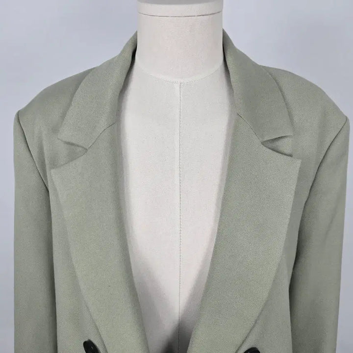 [BUNJANG] ZARA Double Button Oversized Jacket Mint XS / 0107.자라 ZARA 더블 버튼 오버핏 자켓 민트XS