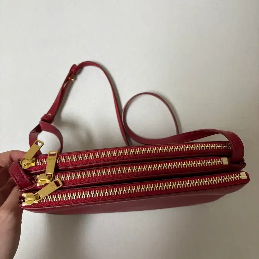 [BUNJANG] Celine Trio Bag Red / 셀린느 트리오백 레드