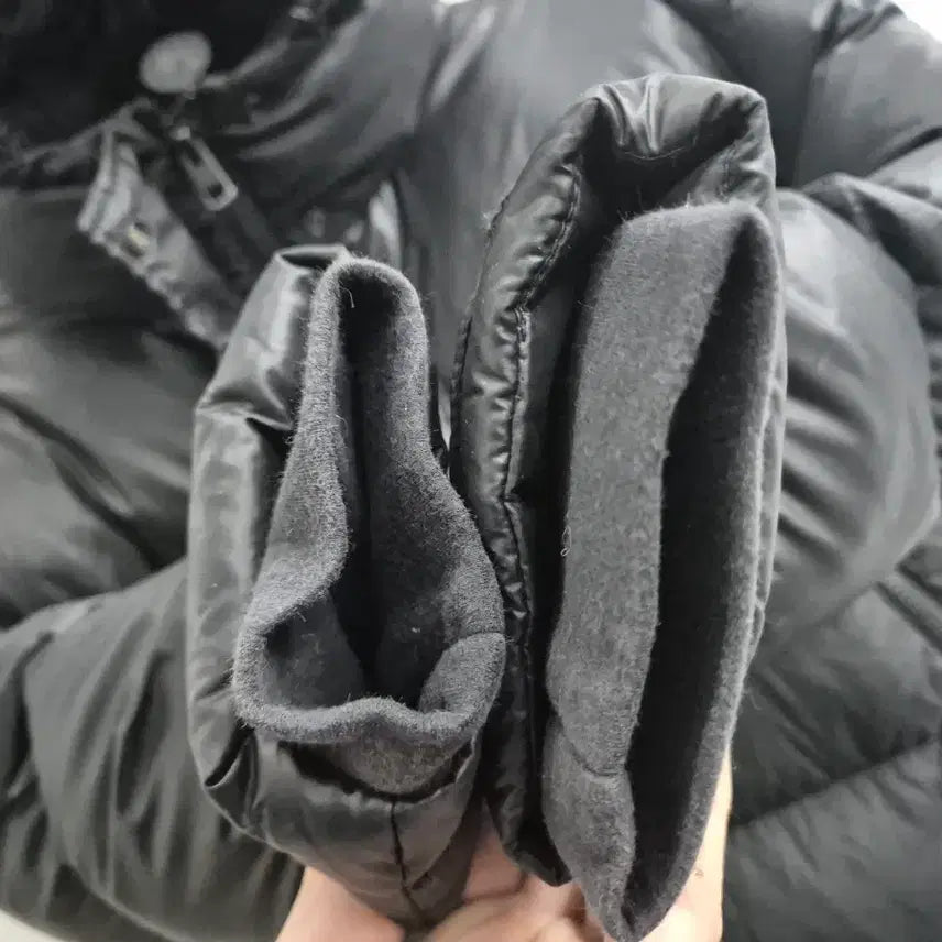 [BUNJANG] Calvin Klein Black Hooded Long Down Jacket (M) / 캘빈클라인 진 블랙 후드 롱패딩(95/M)