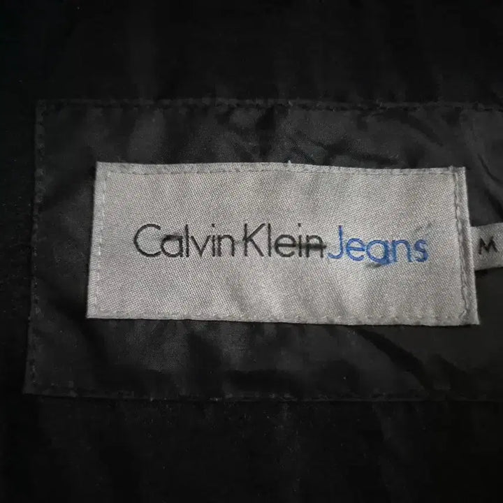 [BUNJANG] Calvin Klein Black Hooded Long Down Jacket (M) / 캘빈클라인 진 블랙 후드 롱패딩(95/M)