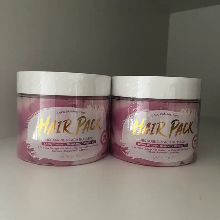 [BUNJANG] Bio Recipe Pink Hair Pack (2 Items) / 바이오레시피 헤어팩 핑크 새상품 2개