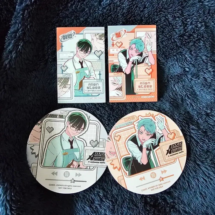 [BUNJANG] Ateez Yeosang Animate Collaboration Cafe POB Bundle Set / [일괄]에일리언스테이지 에이스테 이반틸 특전 애니메이트 콜라보카페