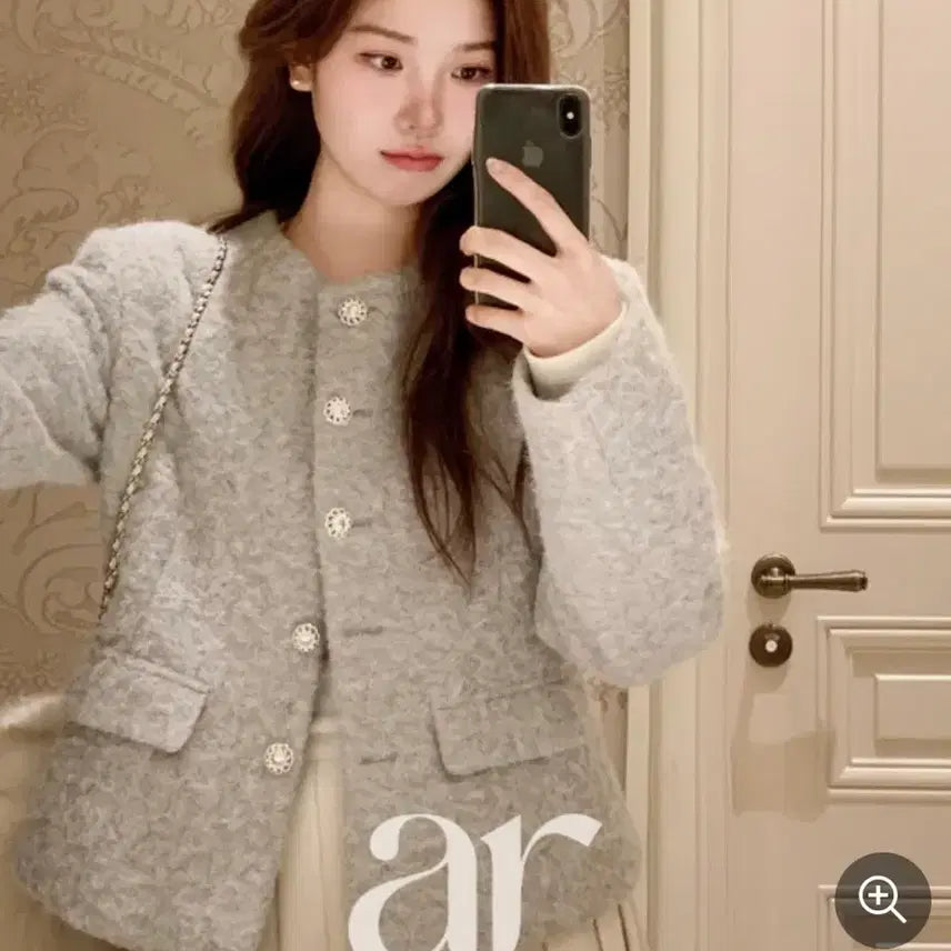 [BUNJANG] Attrangs Laenne Hairly Jacket / 새상품)아뜨랑스 라엔느 헤어리 자켓