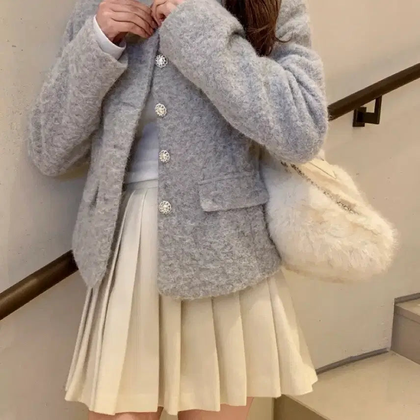 [BUNJANG] Attrangs Laenne Hairly Jacket / 새상품)아뜨랑스 라엔느 헤어리 자켓