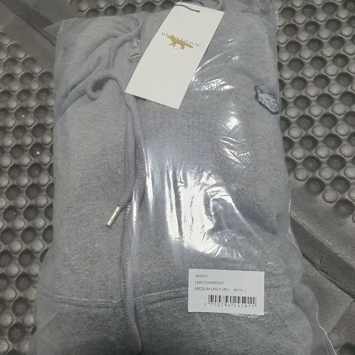 [BUNJANG] Maison Kitsune Gray Melange Hoodie Zip-up (L) / 메종키츠네 그레이 멜란지 후드집업 새상품L