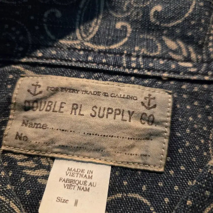 [BUNJANG] RRL Wilson Print Denim Jacket / RRL 윌슨프린트 데님 자켓