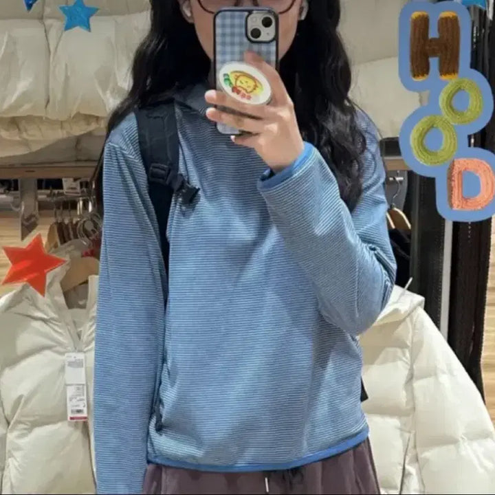 [BUNJANG] Stripe Hoodie / 스트라이프 후드티