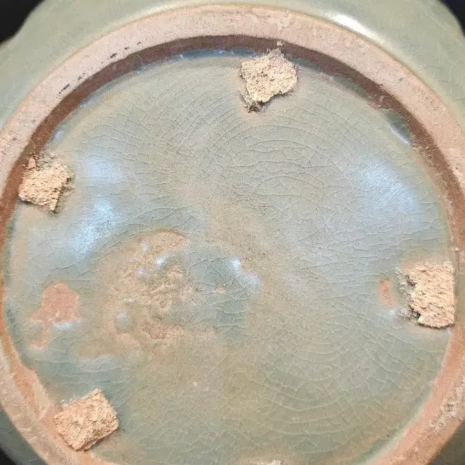 [BUNJANG] Celadon Porcelain Crane Cloud Pattern Bottle / 상감청자 운학문 과릉호리형 집호