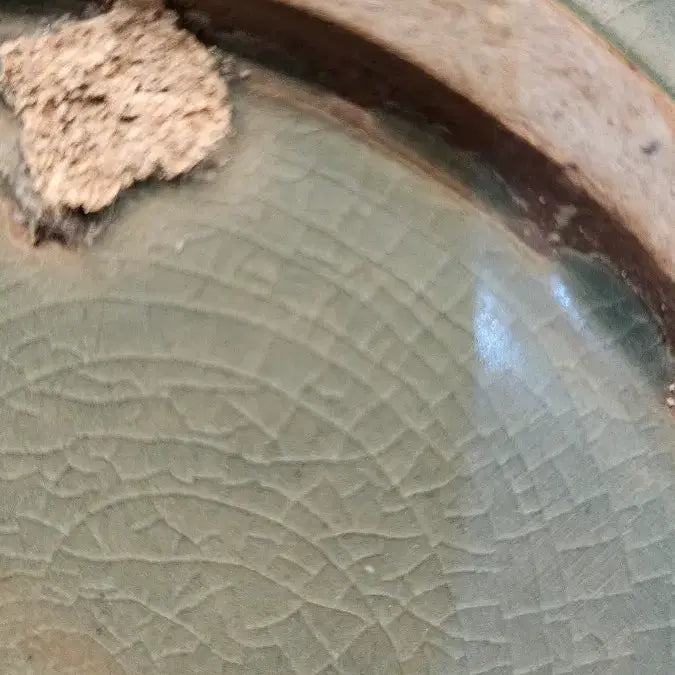 [BUNJANG] Celadon Porcelain Crane Cloud Pattern Bottle / 상감청자 운학문 과릉호리형 집호