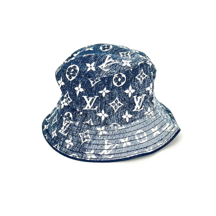[BUNJANG] Louis Vuitton Denim Bucket Hat M77436 / [미사용]루이비통 데님 버킷햇 M77436