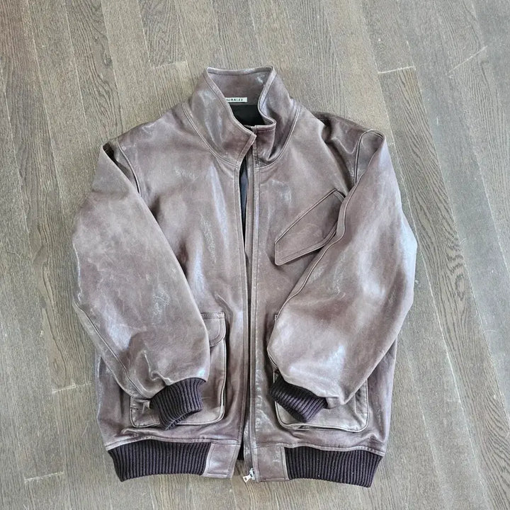 [BUNJANG] Auralee Lamb Leather Blouson Jacket / 오라리  램 레더 블루종 4