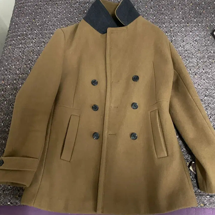 [BUNJANG] Camel Double Button Coat / 카멜 더블 버튼 코트