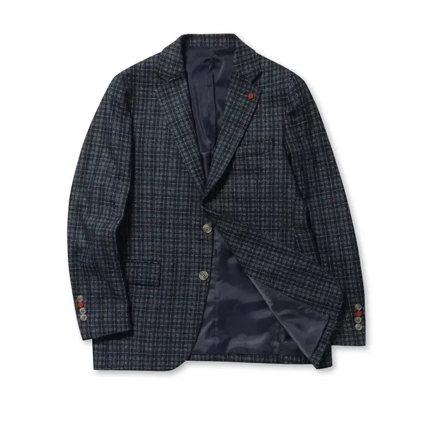 [BUNJANG] Kolon Brentwood Italian Fabric Check Jacket / 코오롱 브렌우드 새상품 이태리수입소재 체크쟈켓 105사이즈