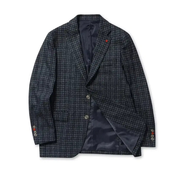 [BUNJANG] Kolon Brentwood Italian Fabric Check Jacket / 코오롱 브렌우드 새상품 이태리수입소재 체크쟈켓 105사이즈