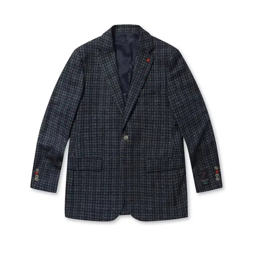 [BUNJANG] Kolon Brentwood Italian Fabric Check Jacket / 코오롱 브렌우드 새상품 이태리수입소재 체크쟈켓 105사이즈