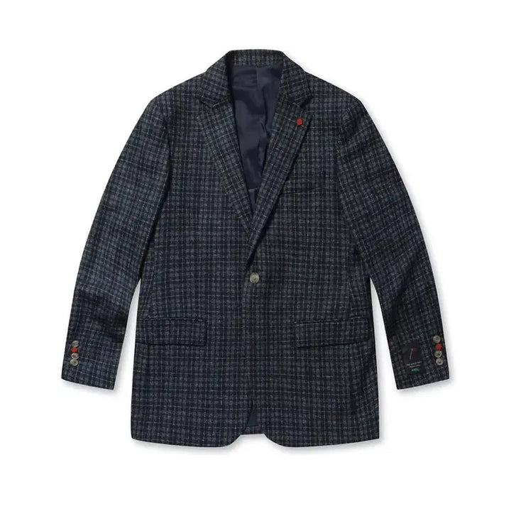[BUNJANG] Kolon Brentwood Italian Fabric Check Jacket / 코오롱 브렌우드 새상품 이태리수입소재 체크쟈켓 105사이즈