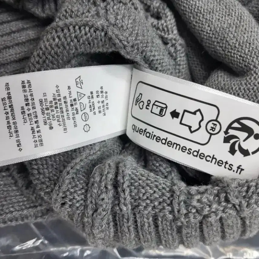 [BUNJANG] Polo Ralph Lauren Cable Knit Full Zip Up Sweater / 폴로 랄프로렌 케이블 니트 풀집업 블랙/그레이