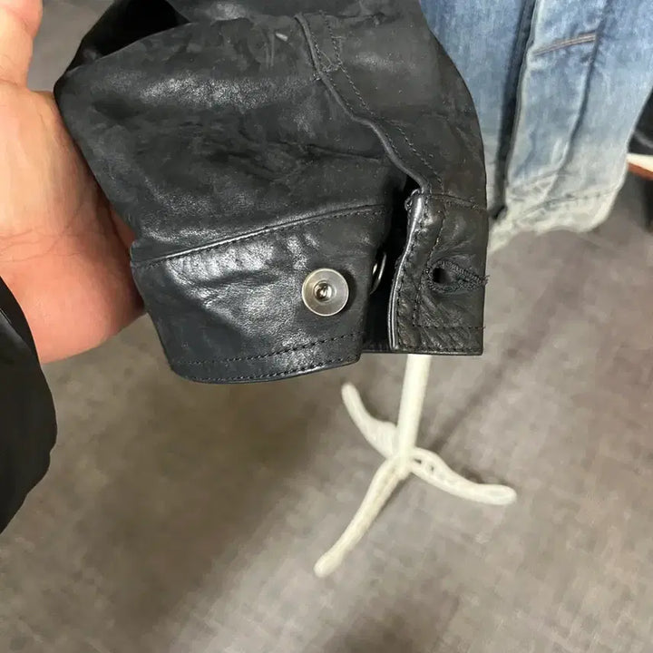 [BUNJANG] Rick Owens Denim Trucker Jacket L / 릭오웬스 팔가죽 데님 트러커 사이즈L