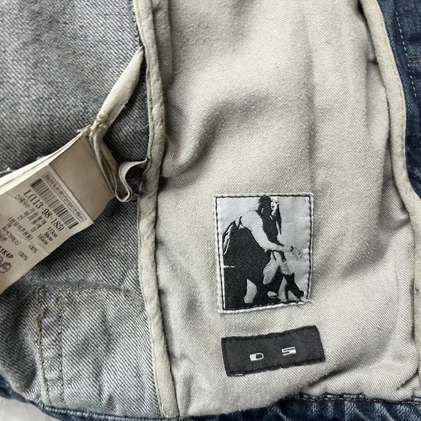 [BUNJANG] Rick Owens Denim Trucker Jacket L / 릭오웬스 팔가죽 데님 트러커 사이즈L