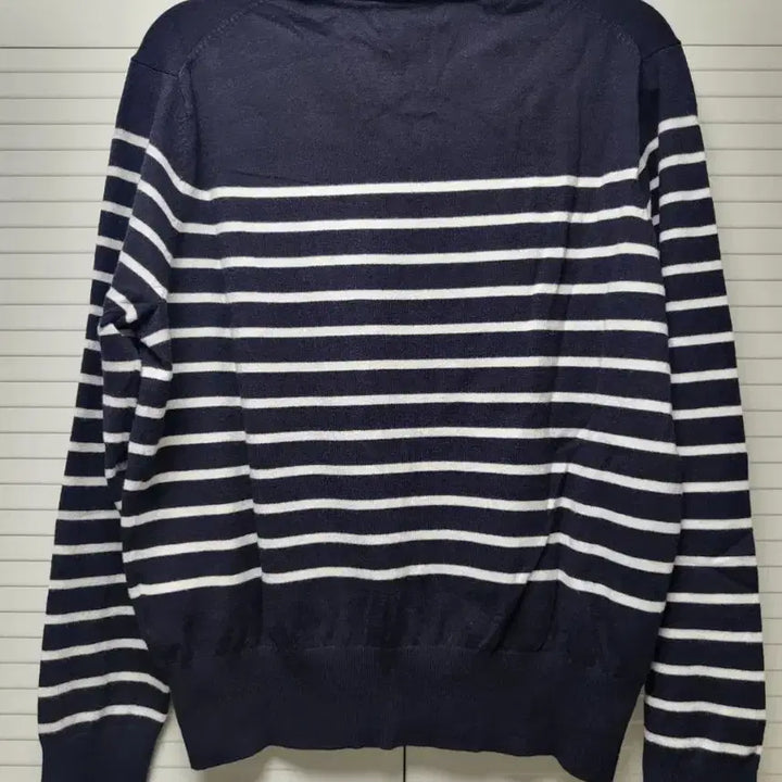 [BUNJANG] Project M Stripe Knit 55 / 프로젝트엠 스트라이프 카라 봄 가을 니트 55  새상품