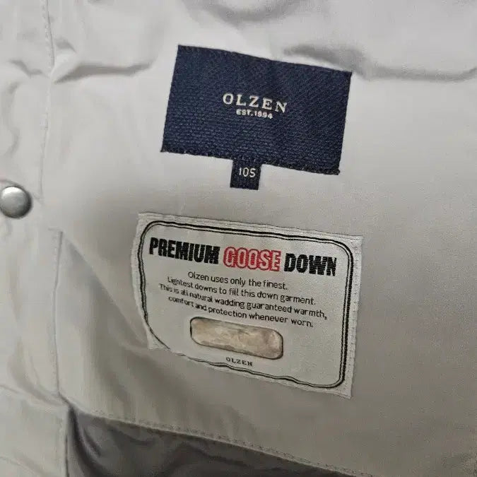 [BUNJANG] Olzen Terranova Long Down Jacket (Gray) - Size 105 / [무료배송] 올젠 테라노바 롱패딩 105사이즈