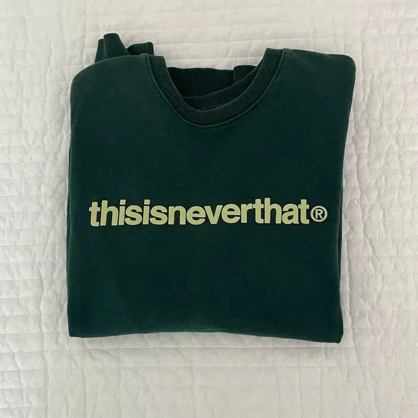 [SOLD OUT] 디스이즈네버댓 그린 맨투맨