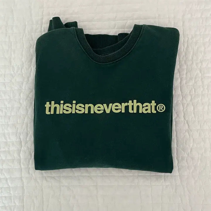 [SOLD OUT] 디스이즈네버댓 그린 맨투맨