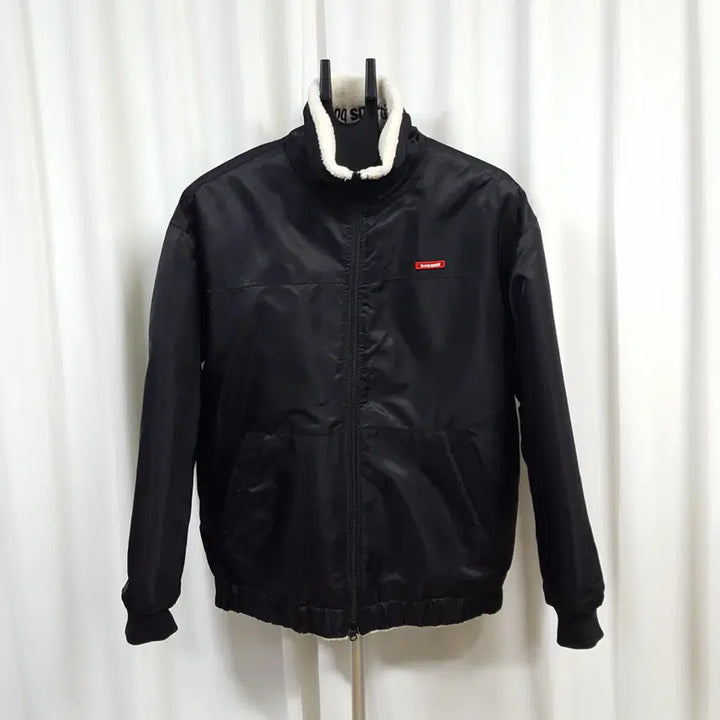 [BUNJANG] Le Coq Sportif Reversible Fleece Bomber Jacket / 20년 르꼬끄 양면 리버시블 뽀글이 항공점퍼 105 오일장