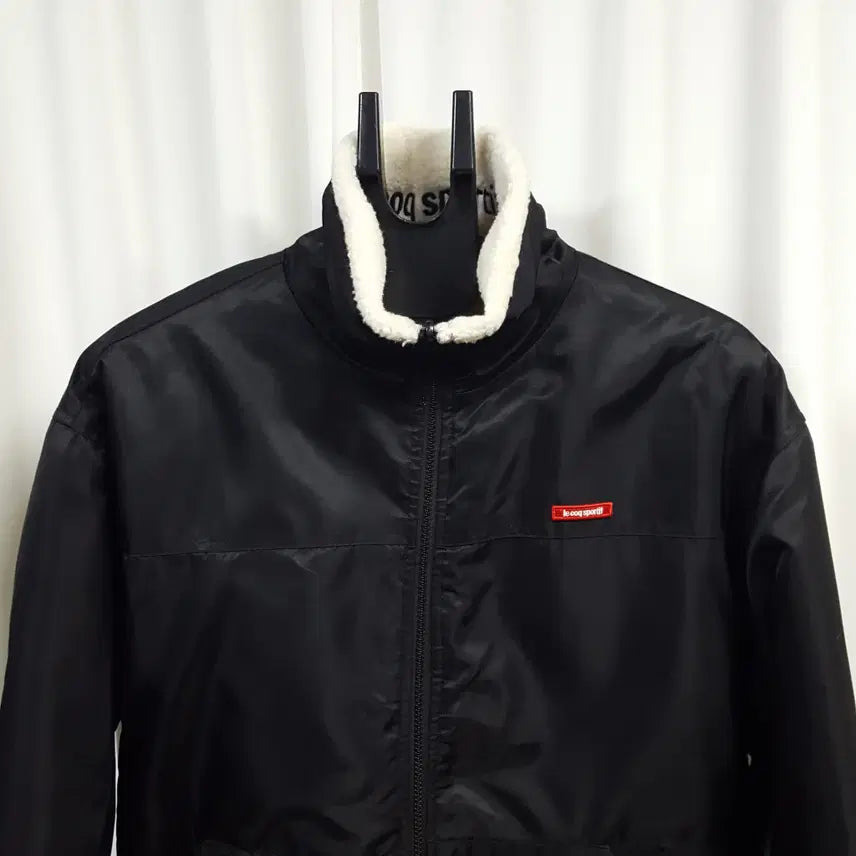 [BUNJANG] Le Coq Sportif Reversible Fleece Bomber Jacket / 20년 르꼬끄 양면 리버시블 뽀글이 항공점퍼 105 오일장