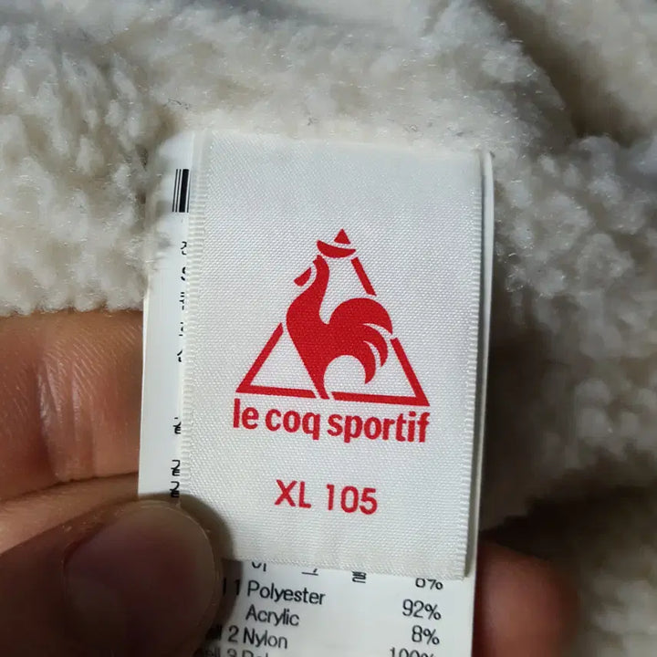 [BUNJANG] Le Coq Sportif Reversible Fleece Bomber Jacket / 20년 르꼬끄 양면 리버시블 뽀글이 항공점퍼 105 오일장