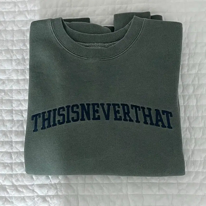 [SOLD OUT] 디스이즈네버댓 그린 맨투맨 티셔츠