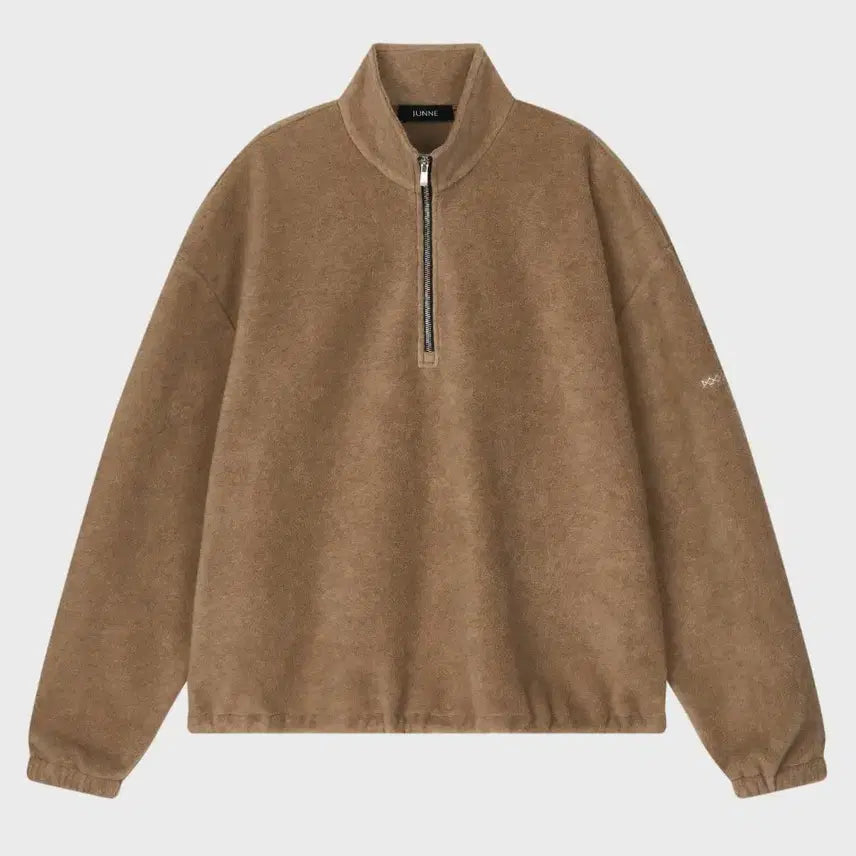 [BUNJANG] L Junne J46 Fleece Half Zip-Up Beige / L 준느 J46 플리스 하프 집업 베이지