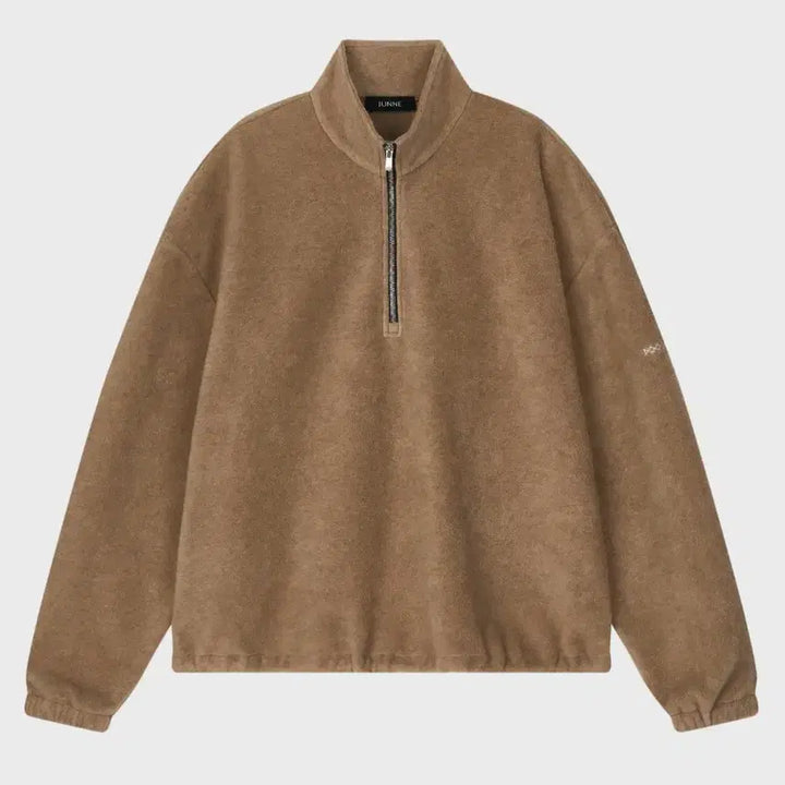 [BUNJANG] L Junne J46 Fleece Half Zip-Up Beige / L 준느 J46 플리스 하프 집업 베이지