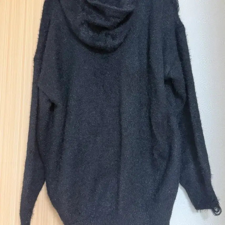 [BUNJANG] Angora Y2K Lettering Vintage Hoodie Jacket / 앙고라 데미지 후드집업 레터링 빈티지 y2k 일본 퍼 자켓 점퍼 져지