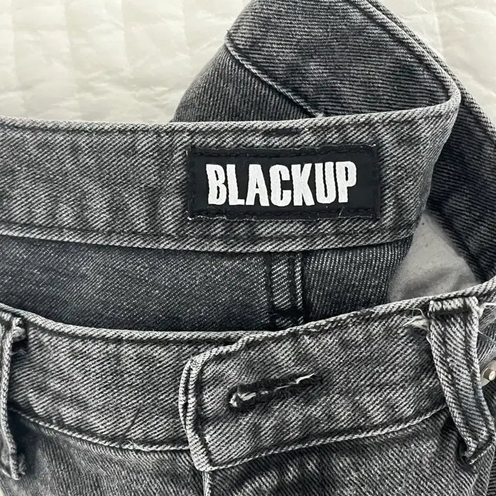 [BUNJANG] Blackup Gray Wide Denim Pants / 블랙업 그레이 와이드 데님 팬츠