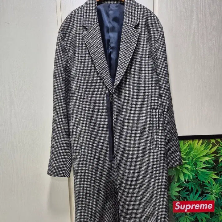 [BUNJANG] Songzio Check Long Coat / 송지오. 체크 롱코트