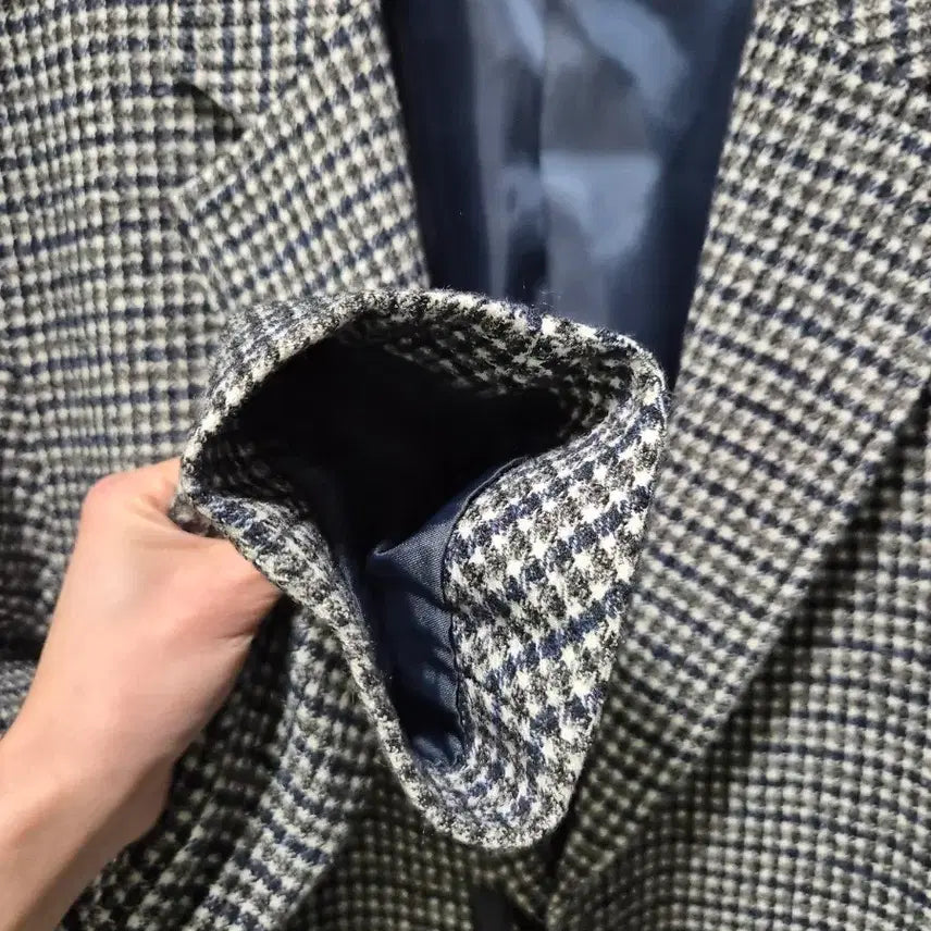 [BUNJANG] Songzio Check Long Coat / 송지오. 체크 롱코트