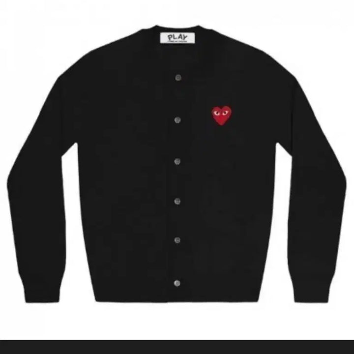 [BUNJANG] Comme des Garcons Play Gray/Black Cardigan (L) / 꼼데가르송 플레이 가디건 블랙/회색 L