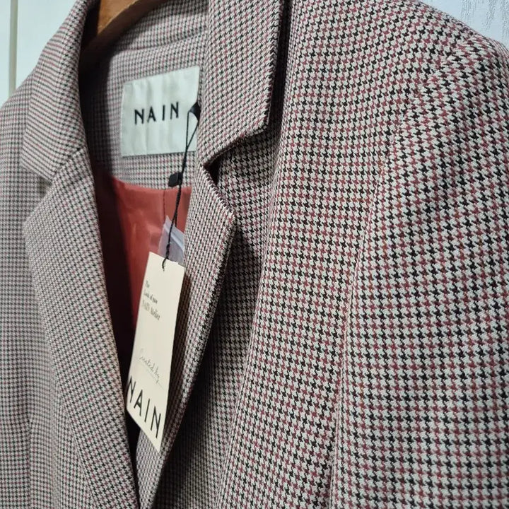 [BUNJANG] NAIN Houndstooth Check Belted Long Coat / (세일)(새상품)NAIN 체크 벨트 롱 코트